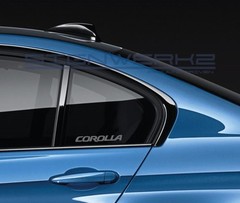 Corolla Decal Sticker Racing Nascar Toyota TRD Lets go places Pair