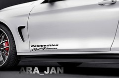 Competition Racing edition Vinyl Decal sport door sticker decal BLACK
