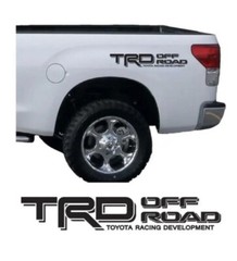 2 TRD Off Road Toyota Tacoma Tundra Pair Decals Sticker Truck Black Matte