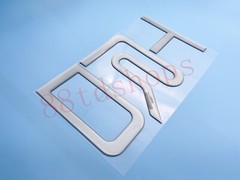 Silver Red TAILGATE LETTER INSERTS DOMED Fit 2022 AND UP TOYOTA TUNDRA TRD PRO