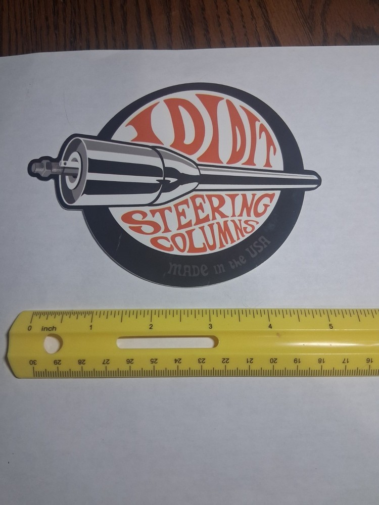 IDIDIT Steering Columns Made in the U.S.A. New Hot Rod Nhra Racing Decal Sticker