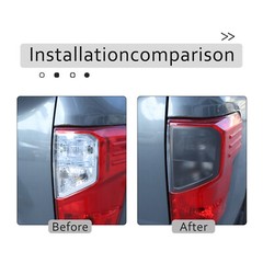 Matte Black Tail light Smoked OVerlay film Vinyls Fit For Nissan Titan 2016-2023