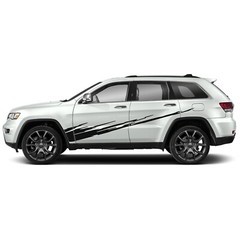 Diagonal mud splash graphics stickers decal compatible with Jeep Grand Cherokee