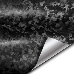 Black Stealth Small Patternless Camouflage Vinyl Wrap Roll 1ft x 5ft