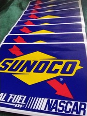 8 Sunoco Stickers NASCAR Racing LARGE 6.5″ INCH FUEL gas STICKY BACK gift CAR