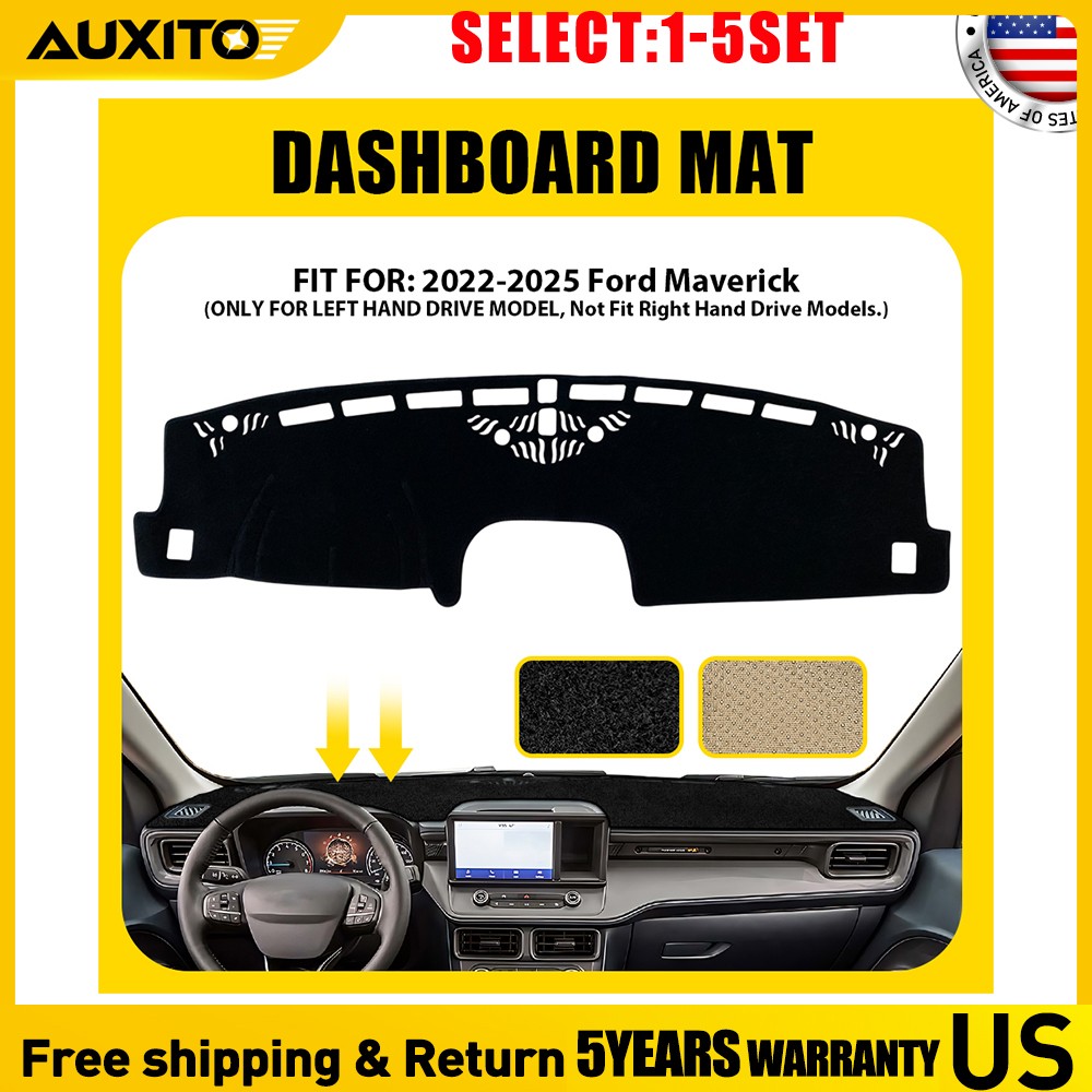 For 22-25 Ford Maverick Dashboard Cover Anti-Glare Dash Mat Pad Accessories 1-5X