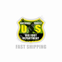 Roosevelt National Forest Colorado Sticker Bigfoot Souvenir Waterproof 2 Pack
