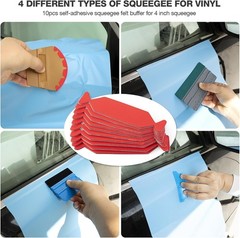 Vinyl Wrap Tool Kit for Car Window Tint Film Installation Heat Gun Squeegee