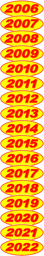 CAR DEALER Versa Tag – MODEL YEAR OVALS RED AND YELLOW CAR DEALER LOT