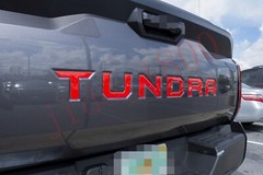 Gloss Red Domed letters compatible with TOYOTA TUNDRA 2022 23 Tailgate insert