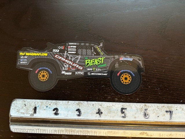 CAMBURG BF GOODRICH BEAST TEAM MAGNAFLOW KMC SIG SAUER TRUCK STICKER 6″