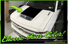 Hood Graphic Stripes Style 1 Fits 2017 Chevy Silverado HD