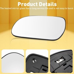 1/2Set Driver Left Mirror Power Side Glass Fits Lexus 2004-09 RX300 RX330 RX350