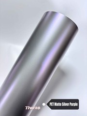 50FT x 5FT PET Silver PUR Chameleon Satin Pearl Metal Car Vinyl Wrap Sticker US