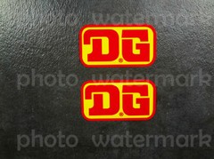 2pc DG Motocross RED/Yellow stickers decals graphics RM CR Maico PICK size