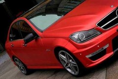 Whole Car Wrap 50FT x 5FT Metallic Satin Matte Chrome Red Vinyl Film Bubble Free