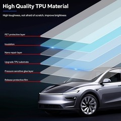 For 2025 2026 Tesla Model Y Juniper Precut Paint Protection Film 8.5 Mil TPU PPF