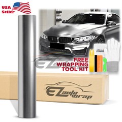 Anodized Chrome Silver Car Vinyl Wrap Sticker Decal Matte Metallic Sheet Film