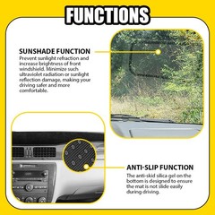 Dashboard Cover for Chevrolet Impala 2006-2013 Dash Mat Pad Heat Resistant 1-5X