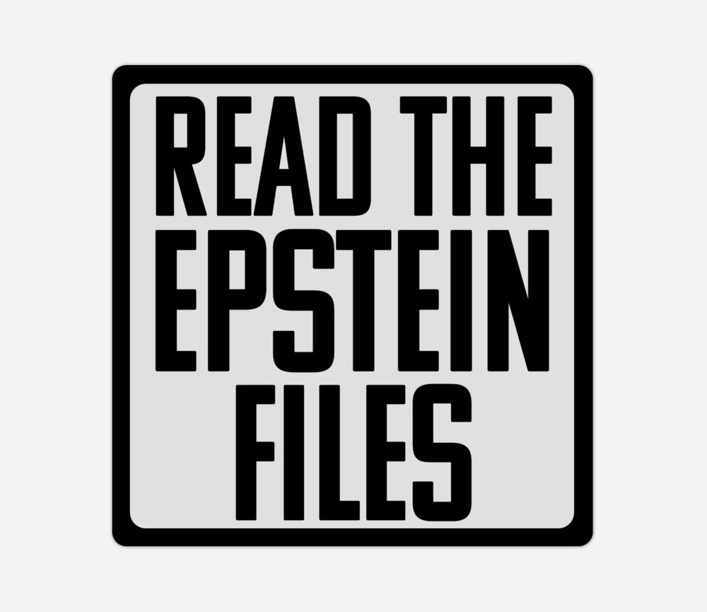 10-Pack READ THE EPSTEIN FILES Stickers – 2″x2″ Bumper Decals Water-Resistant