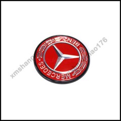 Black Border Paste Front Hood Emblem Red Laurel Wreath Badge For