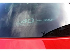 2015-2017 VW Volkswagen 40 Years Golf Back Window Sticker Decal Genuine OEM NEW