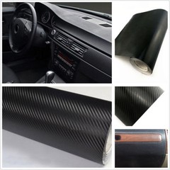 3D Waterproof Carbon Fiber Vinyl Car Wrap Sheet Roll Film Sticker Decal 120x30cm