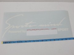 Universal 17″ Sport Mind Sticker Decal Set for Pors Hood Door 2PC White/Red New