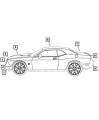 Genuine Mopar Hood Decal 6EG04XXXAA