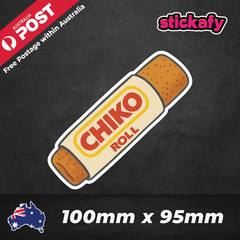 Chiko Roll Vinyl Sticker for Laptop, Car Decal, Boat, Takeaway, Aussie Faves