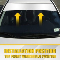Windshield Sun Vinyl Visor Blank Banner Cover Sticker Tape Anti-UV Universal New