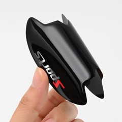 8Pcs Glossy Black Car Door Handle Bowl Anti-scratch Sticker Protector Cover