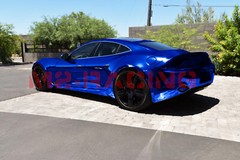 Supercast Easy Stretch Chrome Royal Blue Vinyl Wrap Bubble Free Sticker Decal