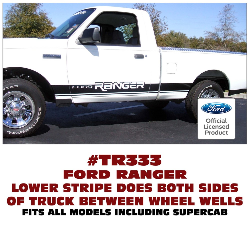 SP – TR333 FORD TRUCK – RANGER ROCKER SIDE STRIPE DECAL KIT – FITS ALL MODELS