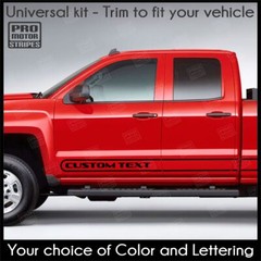 Rocker Panel Side Stripes Decals For Chevrolet Silverado Colorado S10 WT LT EV