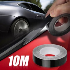 Car Window Trim Vinyl Film Door Waistline DIY Sticker Black Line 1 Roll 2cm*10m