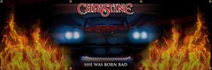 6ft x 2ft CHRISTINE 1958 Plymouth Fury Garage Banner Horror classic