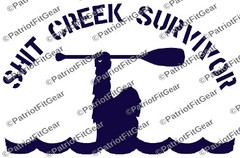 Bigfoot,Sh*t Creek Survivor,Kayaking,Canoeing,Camping,Hiking,Custom Vinyl Decal