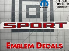 RAM 1500 DT “SPORT” BED DECAL ACCENT 2019 2020 2021 2022 2023