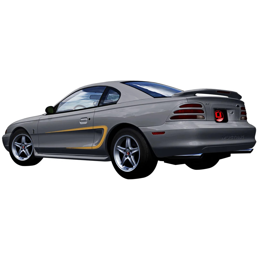 Graphic Express Side Stripe Kit C-Stripe Dual Line Gold Metallic Mustang 94-98