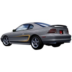 Graphic Express Side Stripe Kit C-Stripe Dual Line Gold Metallic Mustang 94-98