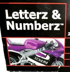 Chroma Silver Graphic Letter Number 94 Piece Self Adhesive Decal Sticker Set 2″