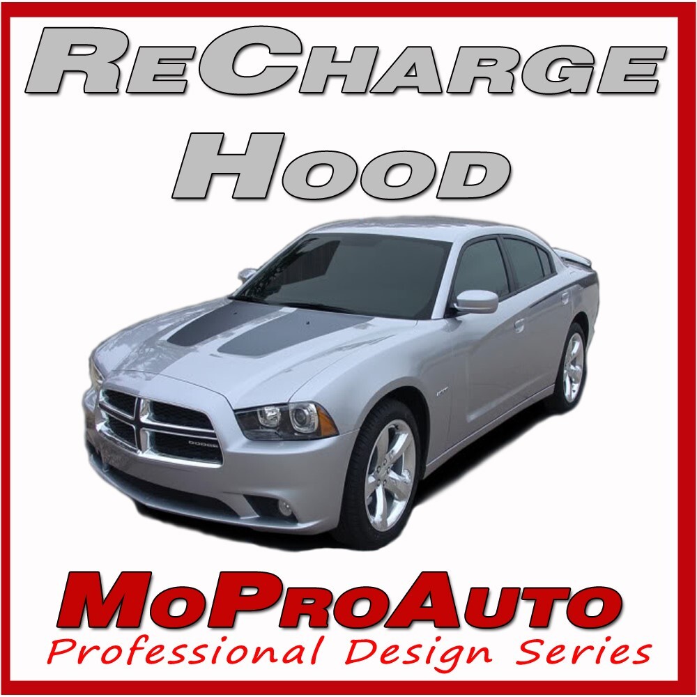 11 2012 2013 2014 for Dodge Charger Split Hood Premium 3M Decal Stripe Graphic