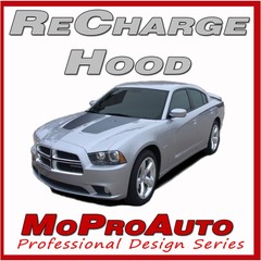 11 2012 2013 2014 for Dodge Charger Split Hood Premium 3M Decal Stripe Graphic