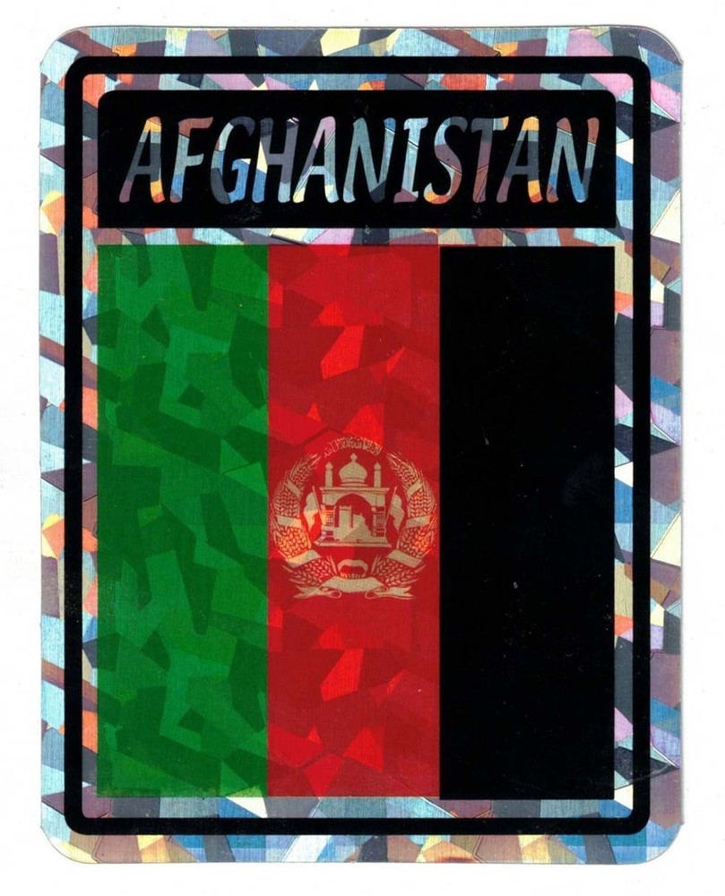 Afghanistan Country Flag Reflective Decal Bumper Sticker DC-002