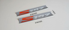 2X Reflective S197 Sticker Decals Badge Reflective 1 IN X 8 IN for Mustang 05-14