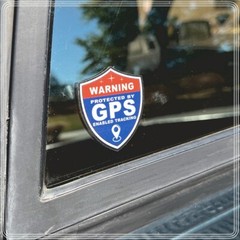 14 PACK GPS Tracking Warning OUTSIDE MOUNT Theft Deterrent Stickers High Quality