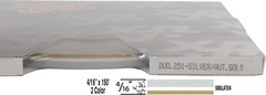 Universal 4/16″ 2-Color Pinstripe (Duo-Tone) 02045251-Silver Met/Autumn Gold Met