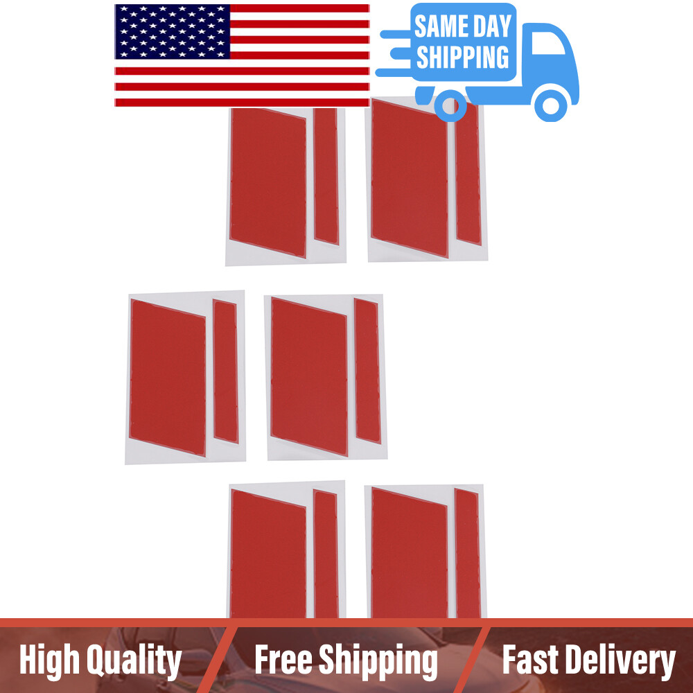6Pcs Car Rim Stickers Red Reflective Self Adhesive Decals For 16-21 Inch Wheels