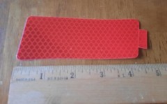 100 Amber/Red 4.5″x1.5″ Rectangle High Visibility Reflective Stick-On Reflector
